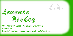 levente miskey business card